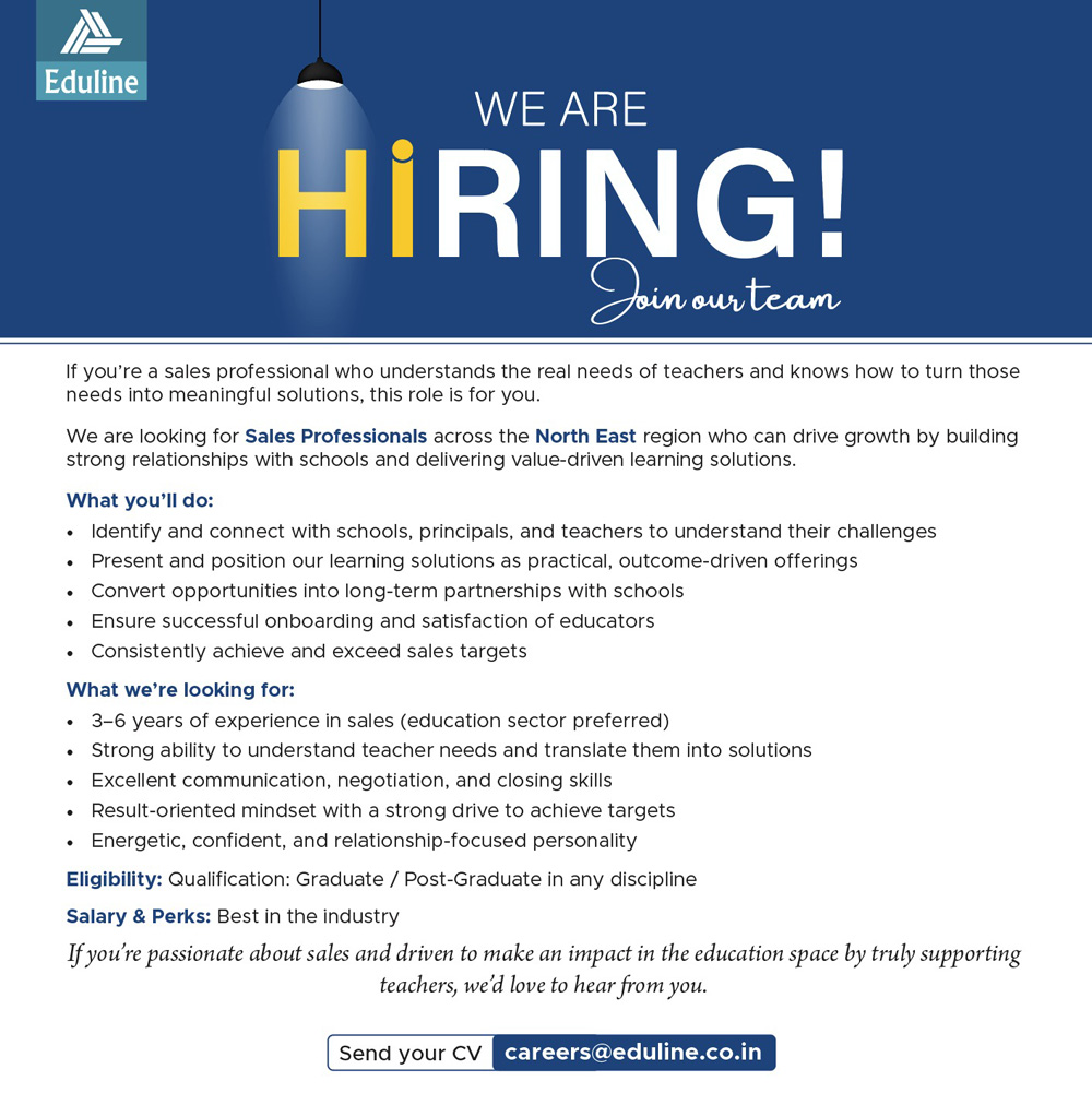 Position for Sales Professionals across North East India